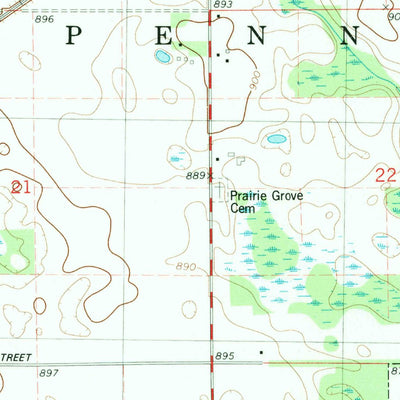 United States Geological Survey Vandalia, MI (1981, 24000-Scale) digital map