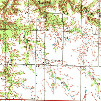 United States Geological Survey Vandalia, MO (1943, 62500-Scale) digital map