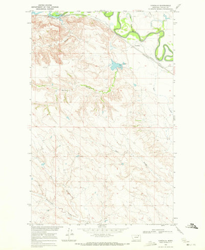 United States Geological Survey Vandalia, MT (1969, 24000-Scale) digital map