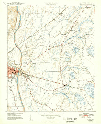 United States Geological Survey Vander, NC (1949, 24000-Scale) digital map