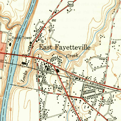 United States Geological Survey Vander, NC (1949, 24000-Scale) digital map