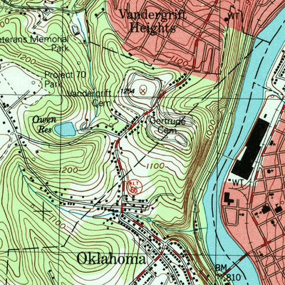 United States Geological Survey Vandergrift, PA (1998, 24000-Scale) digital map