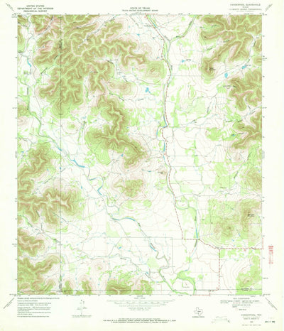 United States Geological Survey Vanderpool, TX (1969, 24000-Scale) digital map