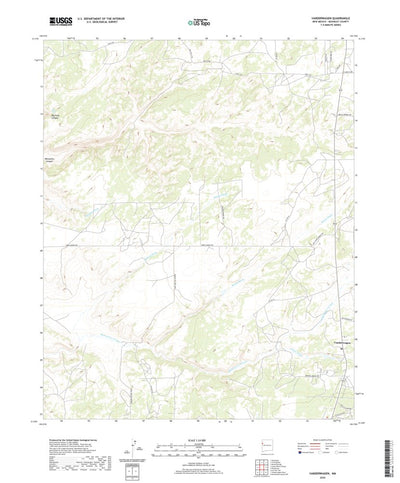 United States Geological Survey Vanderwagen, NM (2020, 24000-Scale) digital map