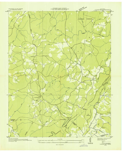 United States Geological Survey Vandever, TN (1935, 24000-Scale) digital map