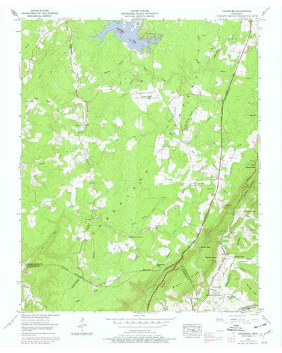 United States Geological Survey Vandever, TN (1956, 24000-Scale) digital map
