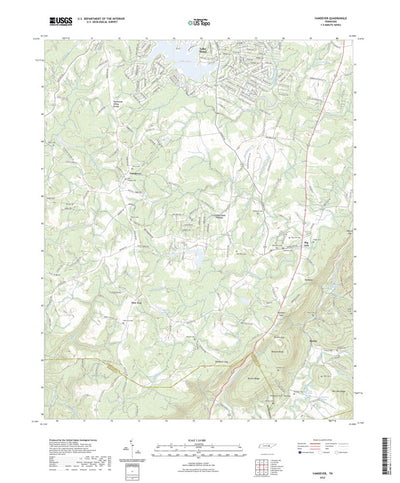 United States Geological Survey Vandever, TN (2022, 24000-Scale) digital map