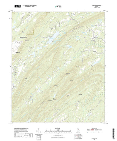 United States Geological Survey Vandiver, AL (2020, 24000-Scale) digital map