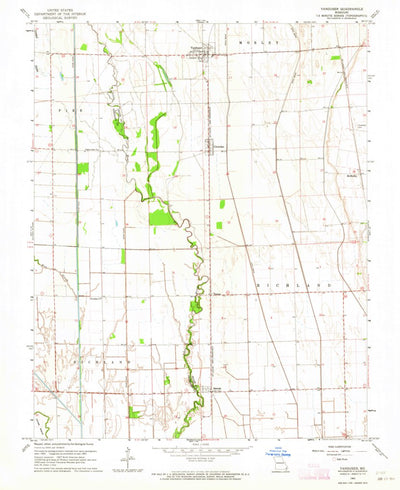 United States Geological Survey Vanduser, MO (1963, 24000-Scale) digital map