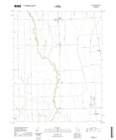 United States Geological Survey Vanduser, MO (2021, 24000-Scale) digital map