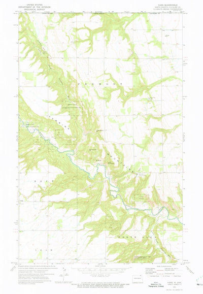 United States Geological Survey Vang, ND (1972, 24000-Scale) digital map