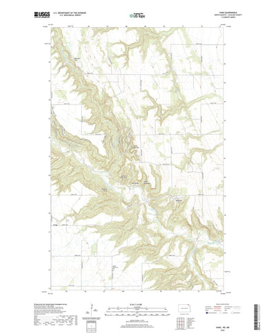 United States Geological Survey Vang, ND (2020, 24000-Scale) digital map