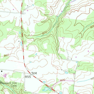 United States Geological Survey Vanleer, TN (1958, 24000-Scale) digital map