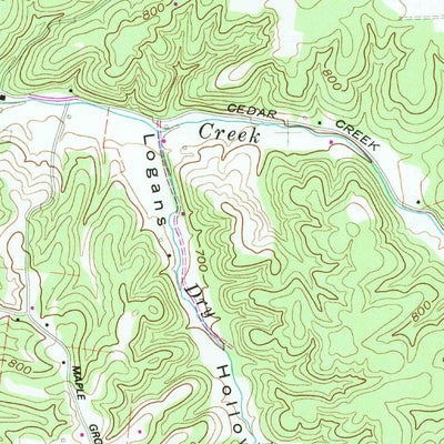 United States Geological Survey Vanleer, TN (1958, 24000-Scale) digital map