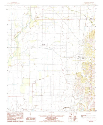 United States Geological Survey Vanndale, AR (1984, 24000-Scale) digital map