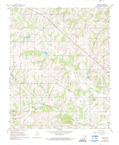 United States Geological Survey Vanoss, OK (1967, 24000-Scale) digital map
