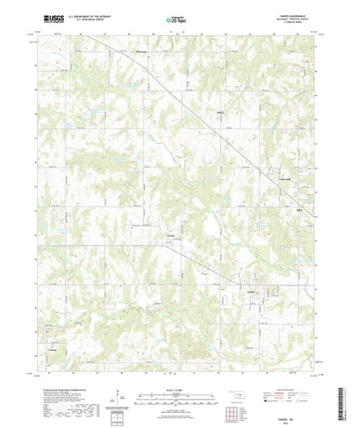 United States Geological Survey Vanoss, OK (2022, 24000-Scale) digital map