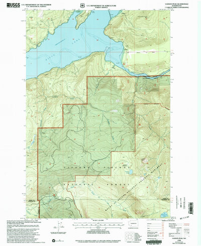 United States Geological Survey Vanson Peak, WA (1998, 24000-Scale) digital map