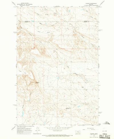United States Geological Survey Vanstel, MT (1965, 24000-Scale) digital map