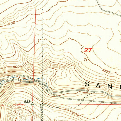 United States Geological Survey Vantage, WA (1954, 24000-Scale) digital map