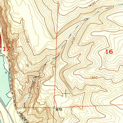 United States Geological Survey Vantage, WA (1954, 24000-Scale) digital map