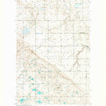 United States Geological Survey Vanville NE, ND (1948, 24000-Scale) digital map
