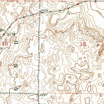 United States Geological Survey Vanville NE, ND (1948, 24000-Scale) digital map
