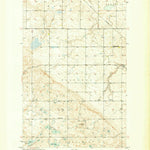 United States Geological Survey Vanville NE, ND (1950, 24000-Scale) digital map