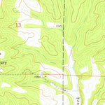 United States Geological Survey Vanzant, MO (1973, 24000-Scale) digital map