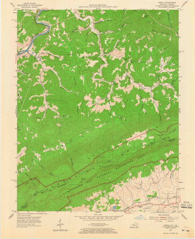 United States Geological Survey Varilla, KY-VA (1954, 24000-Scale) digital map