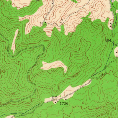 United States Geological Survey Varilla, KY-VA (1954, 24000-Scale) digital map