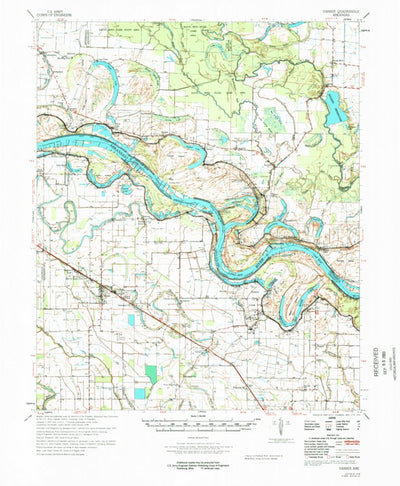United States Geological Survey Varner, AR (1978, 62500-Scale) digital map