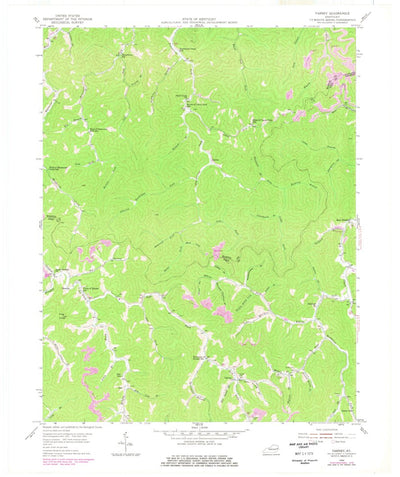 United States Geological Survey Varney, KY (1954, 24000-Scale) digital map