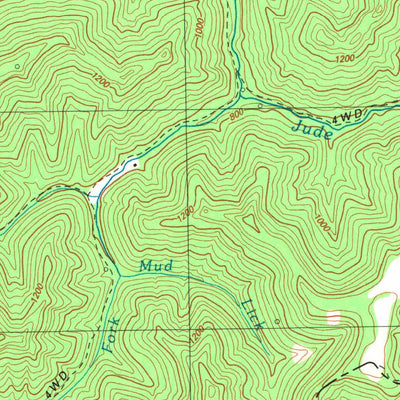United States Geological Survey Varney, KY (1992, 24000-Scale) digital map