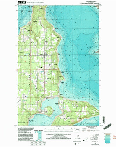 United States Geological Survey Vashon, WA (1997, 24000-Scale) digital map