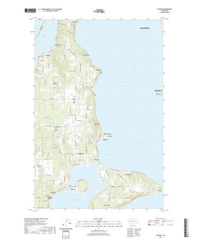 United States Geological Survey Vashon, WA (2020, 24000-Scale) digital map