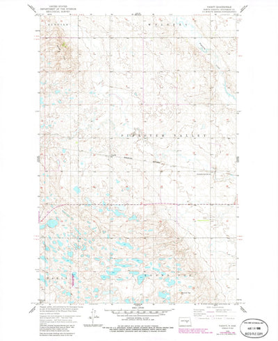 United States Geological Survey Vashti, ND (1958, 24000-Scale) digital map