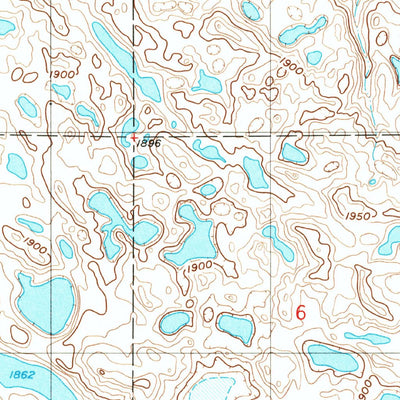 United States Geological Survey Vashti, ND (1958, 24000-Scale) digital map