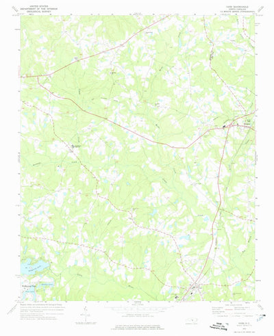 United States Geological Survey Vass, NC (1974, 24000-Scale) digital map