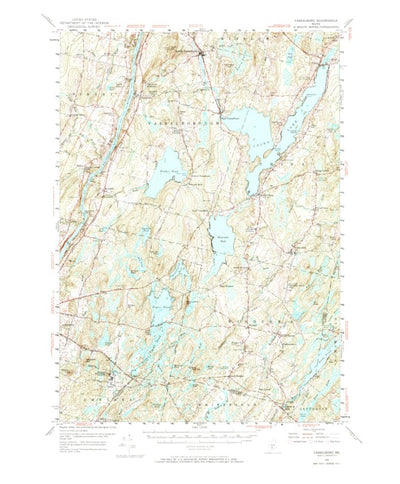 United States Geological Survey Vassalboro, ME (1956, 62500-Scale) digital map