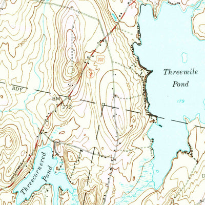 United States Geological Survey Vassalboro, ME (1956, 62500-Scale) digital map