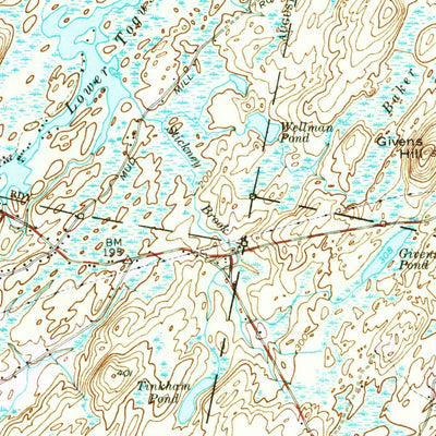United States Geological Survey Vassalboro, ME (1956, 62500-Scale) digital map