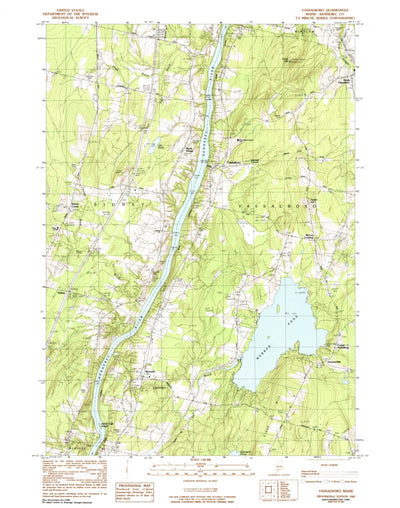 United States Geological Survey Vassalboro, ME (1983, 24000-Scale) digital map