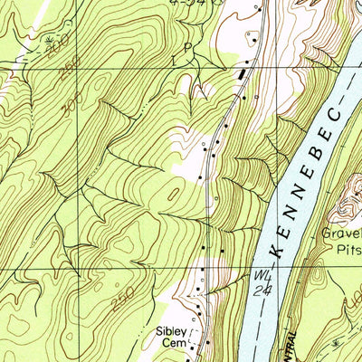 United States Geological Survey Vassalboro, ME (1983, 24000-Scale) digital map