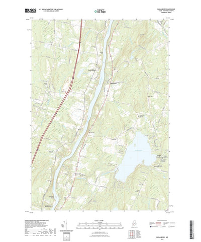 United States Geological Survey Vassalboro, ME (2021, 24000-Scale) digital map