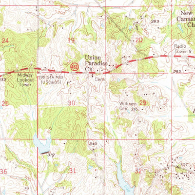 United States Geological Survey Vaughan, MS (1966, 62500-Scale) digital map