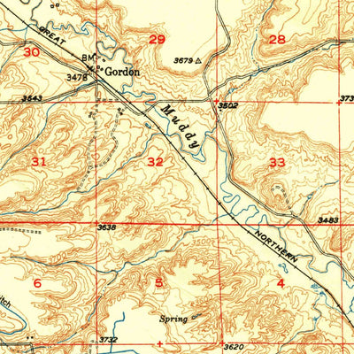 United States Geological Survey Vaughn, MT (1952, 62500-Scale) digital map