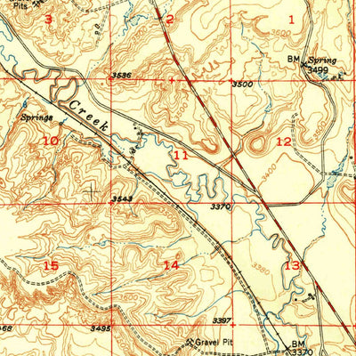 United States Geological Survey Vaughn, MT (1952, 62500-Scale) digital map