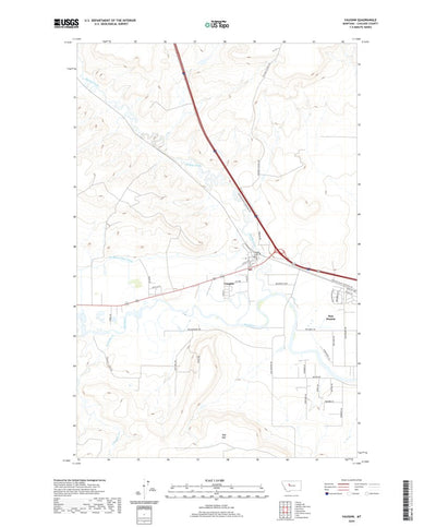 United States Geological Survey Vaughn, MT (2020, 24000-Scale) digital map