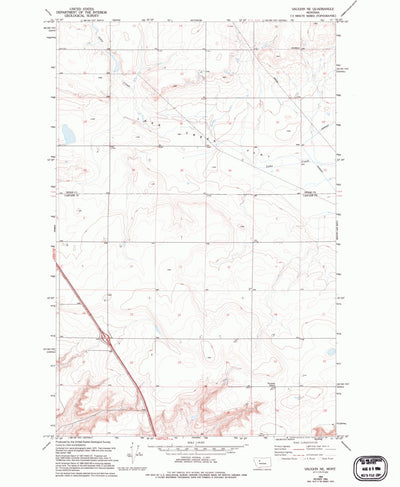 United States Geological Survey Vaughn NE, MT (1983, 24000-Scale) digital map
